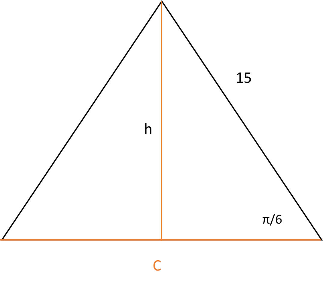 A Triangle Has Sides Ab And C If The Angle Between Sides A And B Is 9205